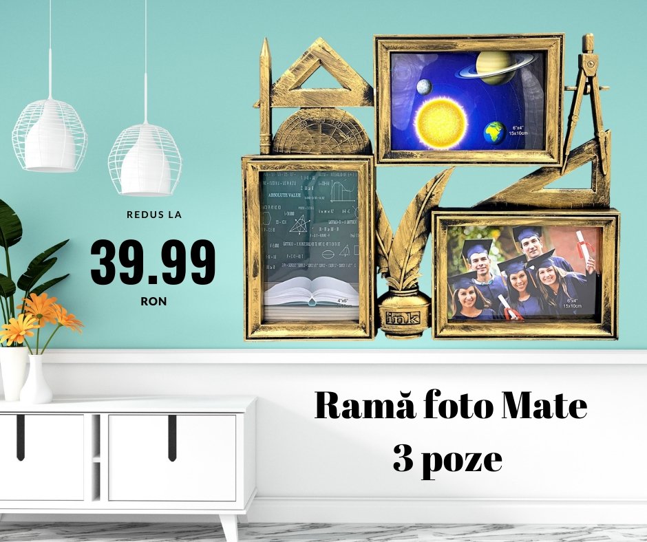 Rama foto colaj MATE 3 poze - Cadouri Personalizate