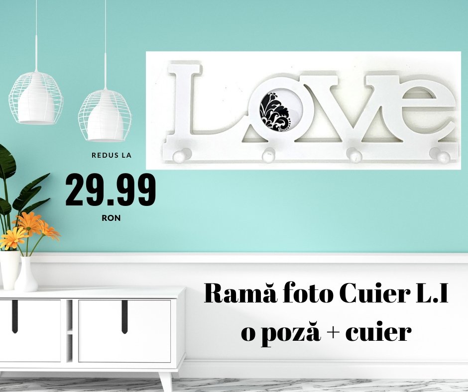 Rama foto cuier LOVE 1 poza - Cadouri Personalizate