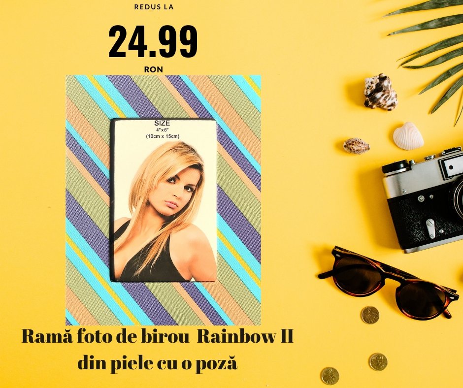 Rama foto piele RAINBOW 2 - Cadouri Personalizate