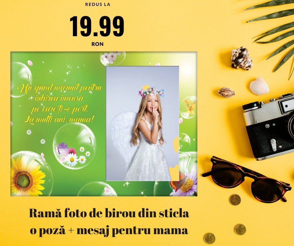 Rama foto sticla MAMA 3 - Cadouri Personalizate
