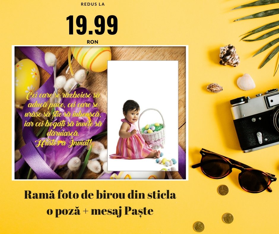 Rama foto sticla PASTE 1 - Cadouri Personalizate