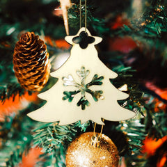 Set 4 ornamente Crăciun din lemn - Cadouri Personalizate