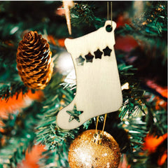 Set 4 ornamente Crăciun din lemn - Cadouri Personalizate