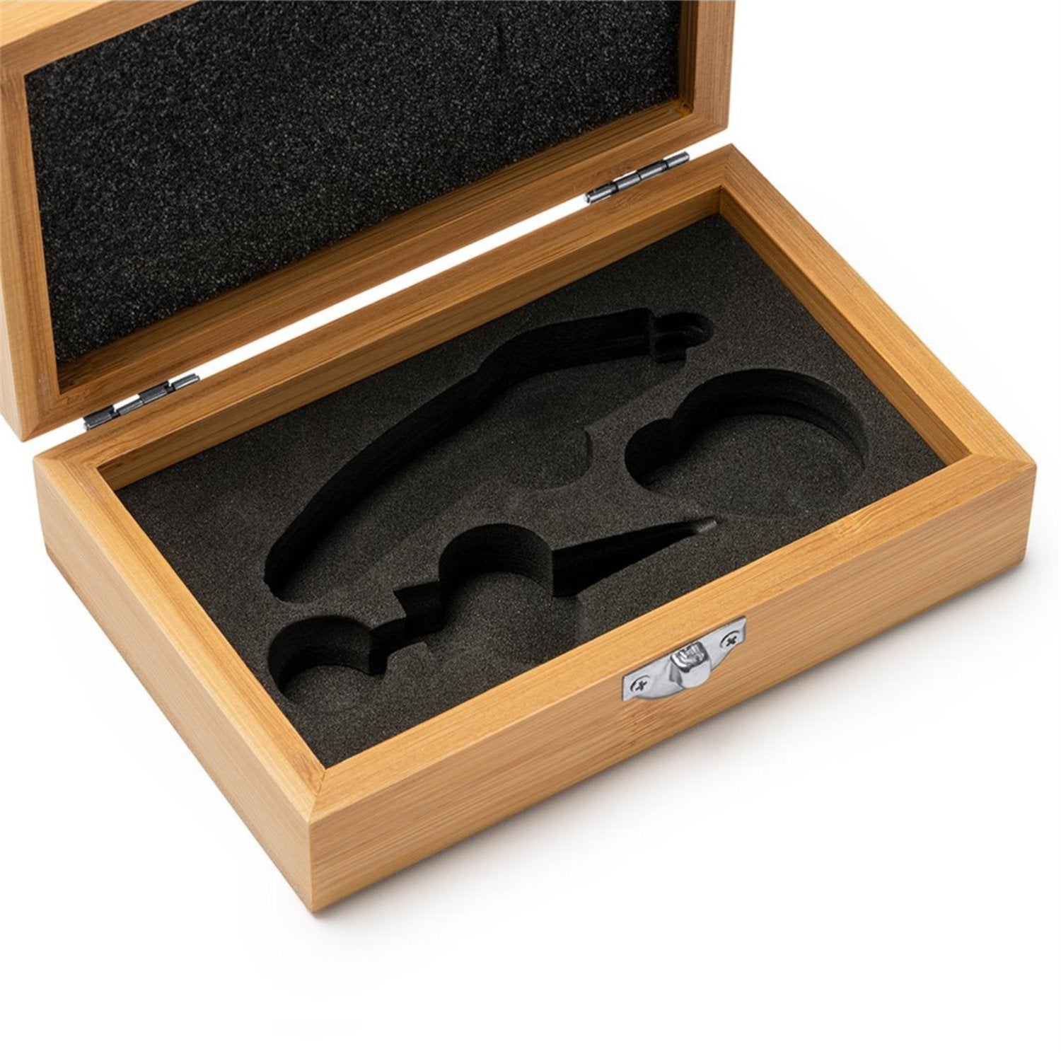 Set accesorii pentru vin în cutie de lemn personalizat - Cadouri Personalizate