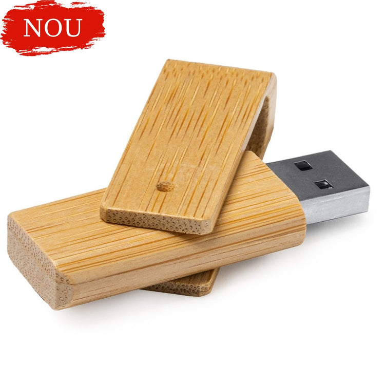 Stick USB din lemn personalizat - Cadouri Personalizate