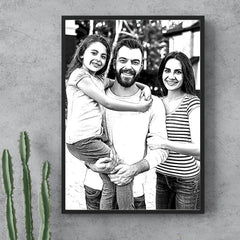 Tablou gravat cu poza ta - Cadouri Personalizate