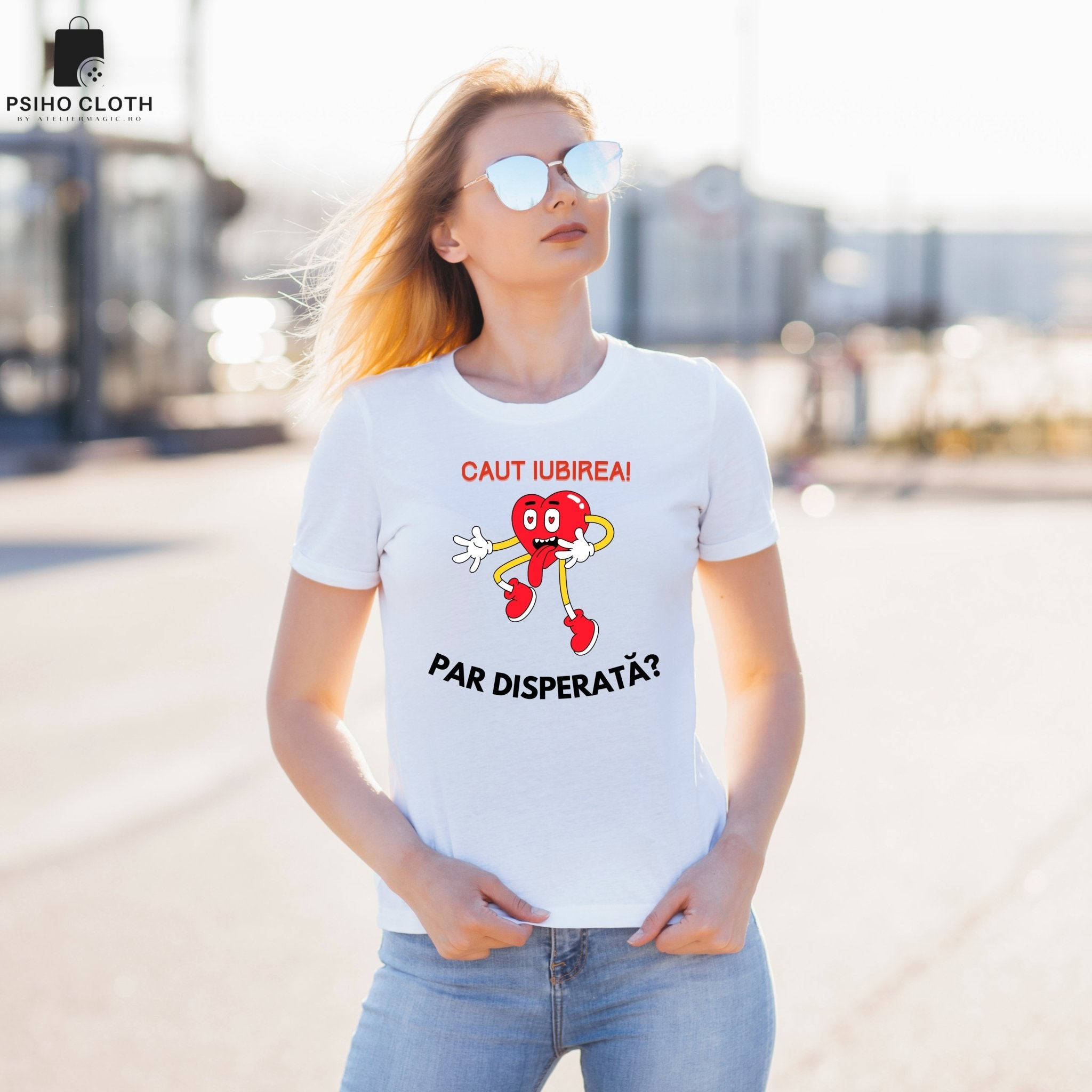 Tricou "Caut iubirea" - Cadouri Personalizate