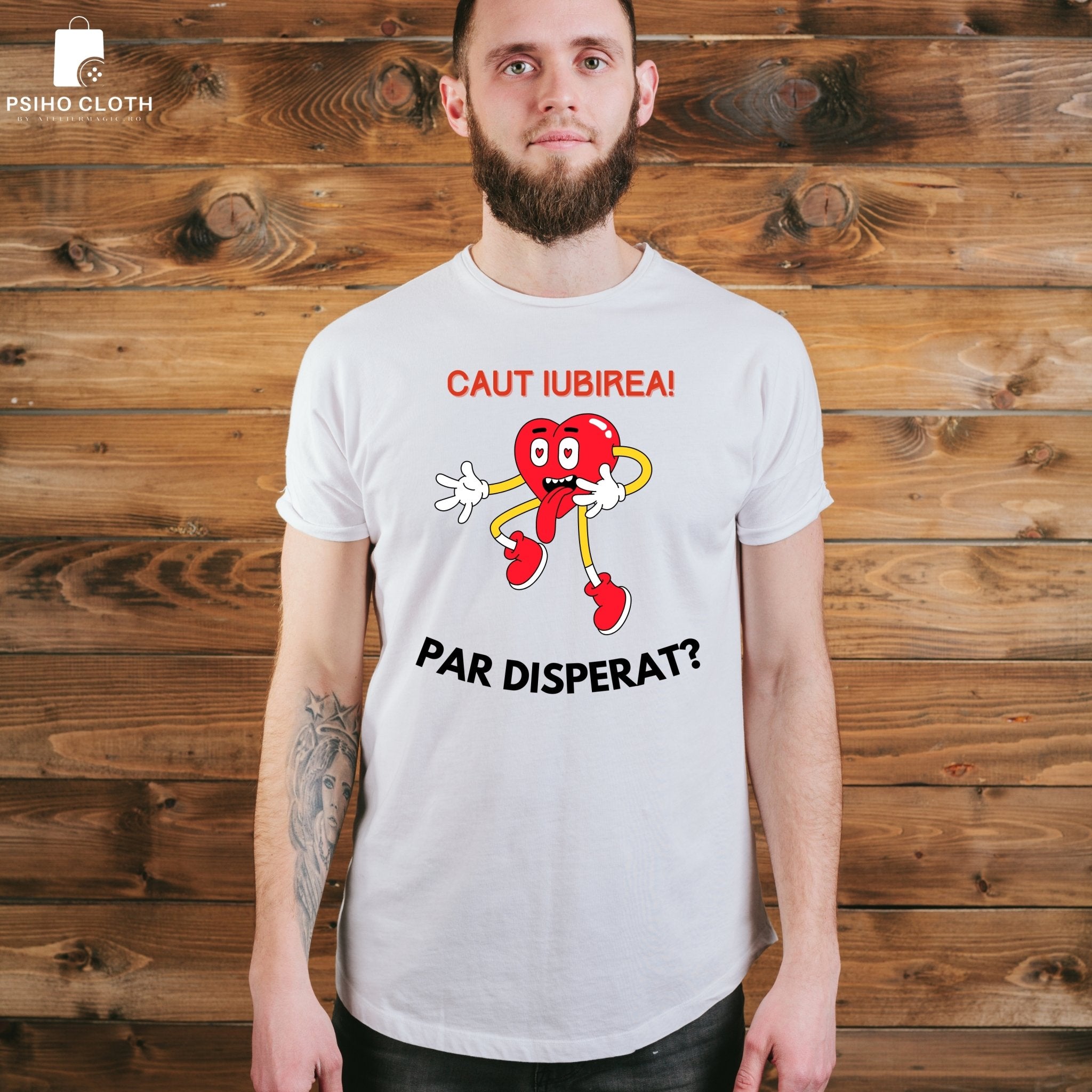 Tricou "Caut iubirea" - Cadouri Personalizate