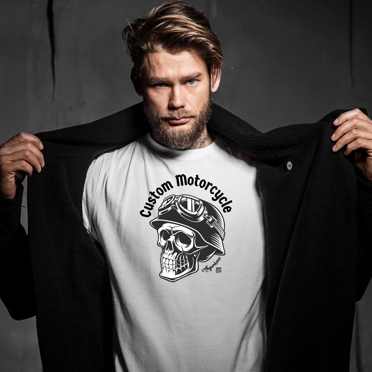 Tricou "custom motorcycle" - Cadouri Personalizate