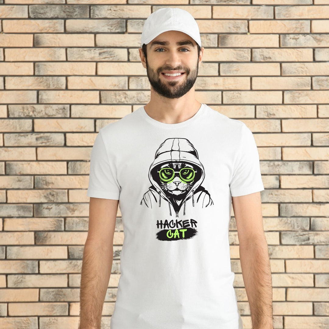 Tricou "hacker cat" - Cadouri Personalizate