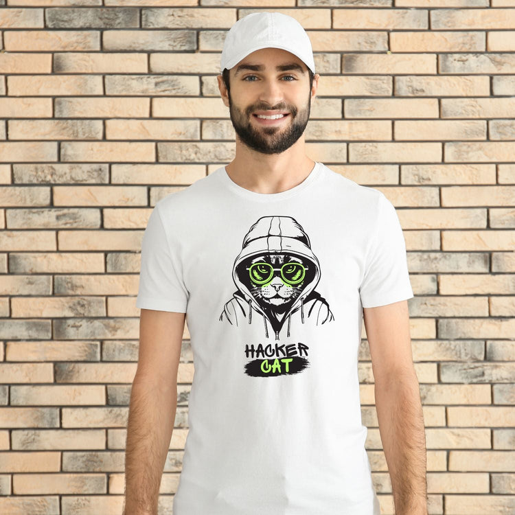 Tricou "hacker cat" - Cadouri Personalizate