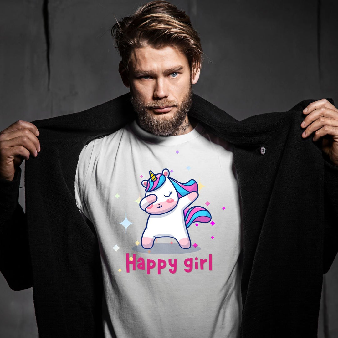 Tricou "happy girl" - Cadouri Personalizate