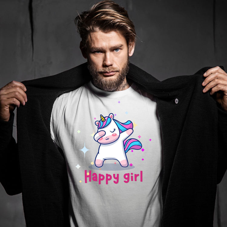 Tricou "happy girl" - Cadouri Personalizate