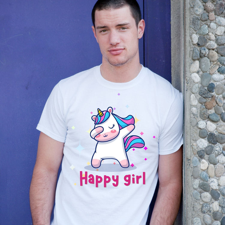 Tricou "happy girl" - Cadouri Personalizate