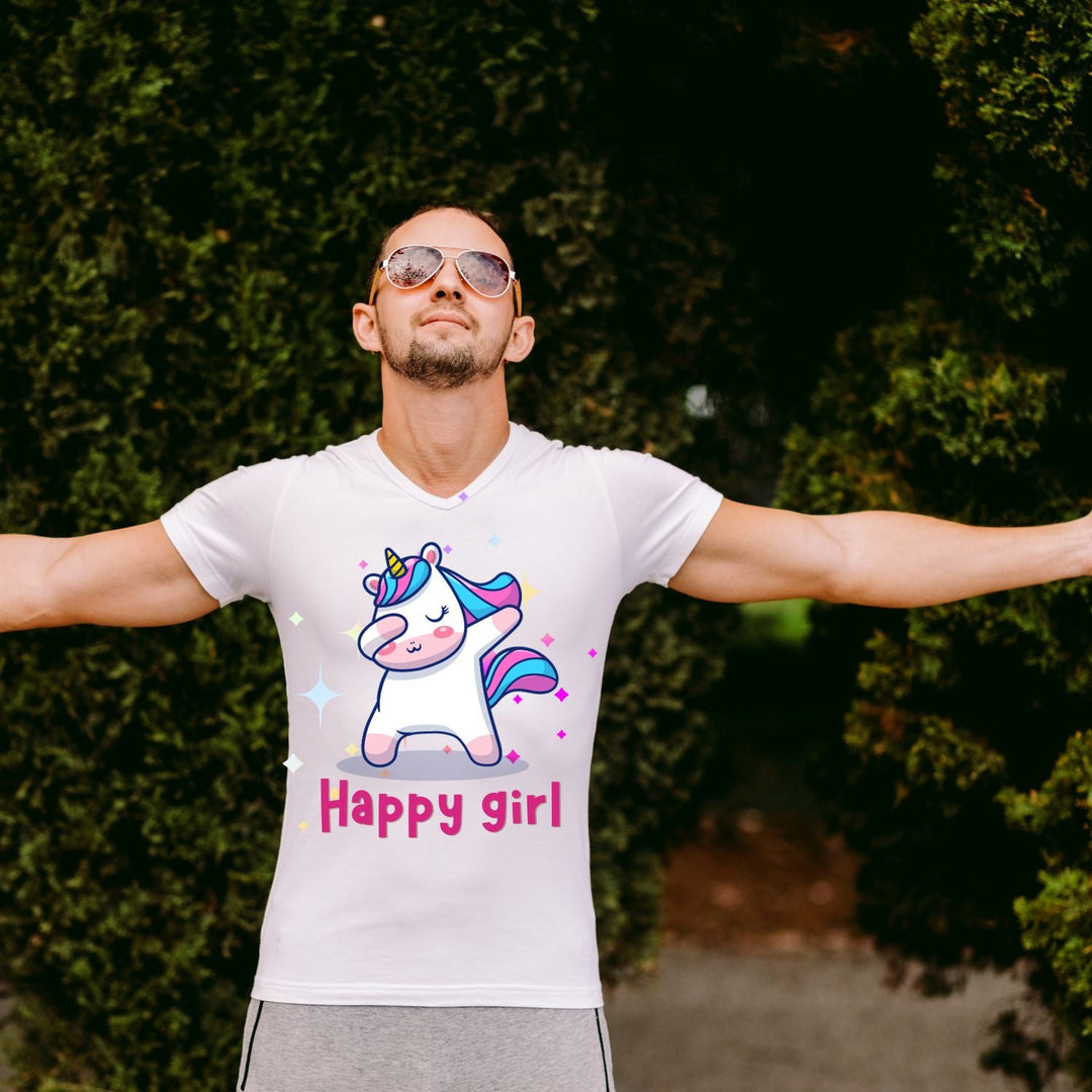 Tricou "happy girl" - Cadouri Personalizate