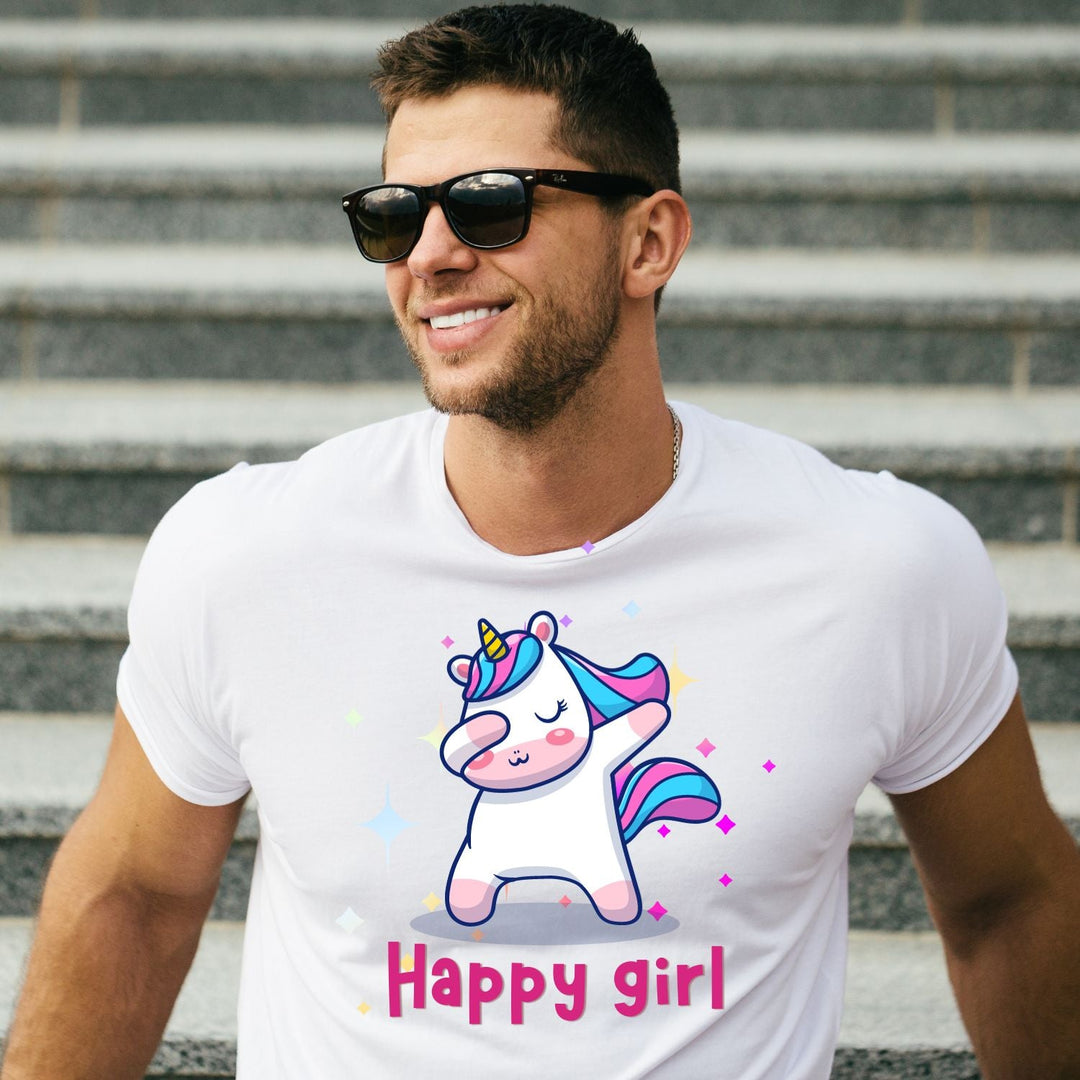 Tricou "happy girl" - Cadouri Personalizate