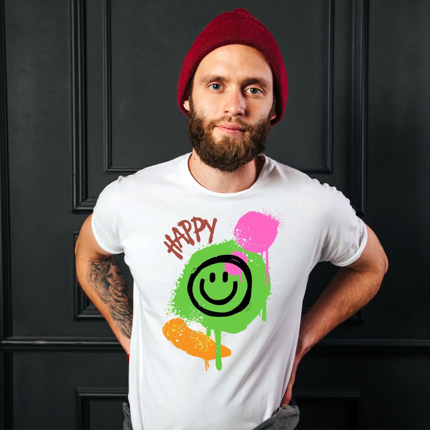 Tricou "happy smile" - Cadouri Personalizate