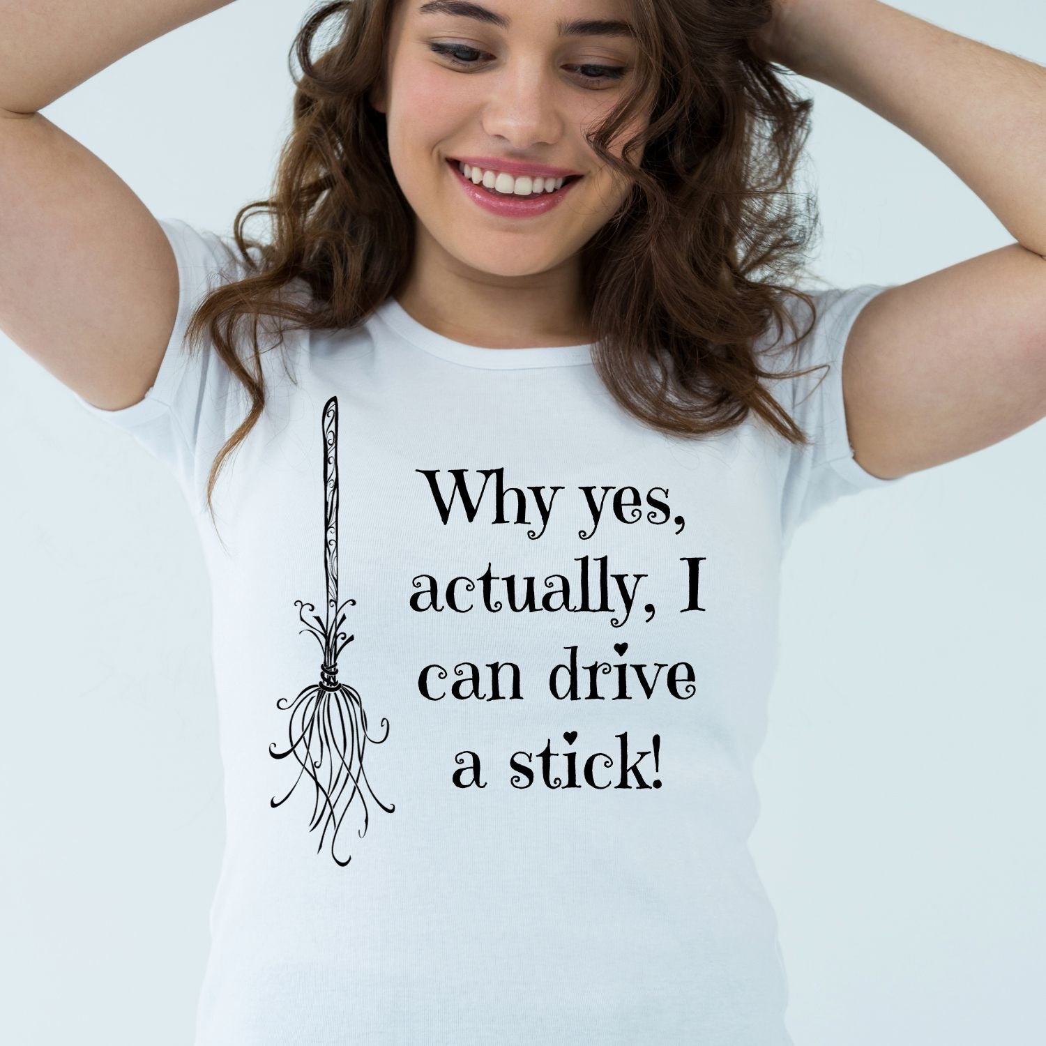 Tricou "i can drive a stick" - Cadouri Personalizate