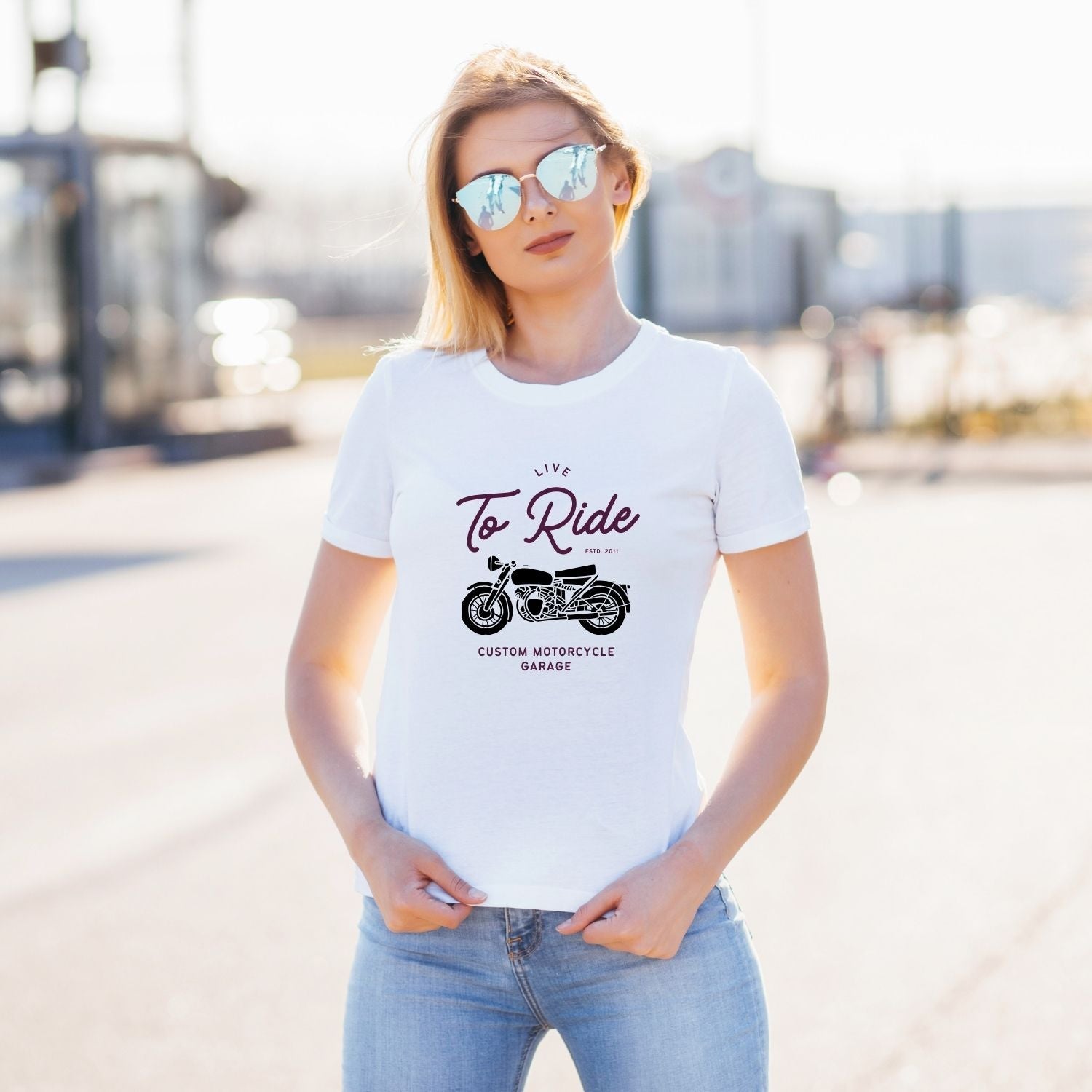 Tricou Live to ride - Cadouri Personalizate