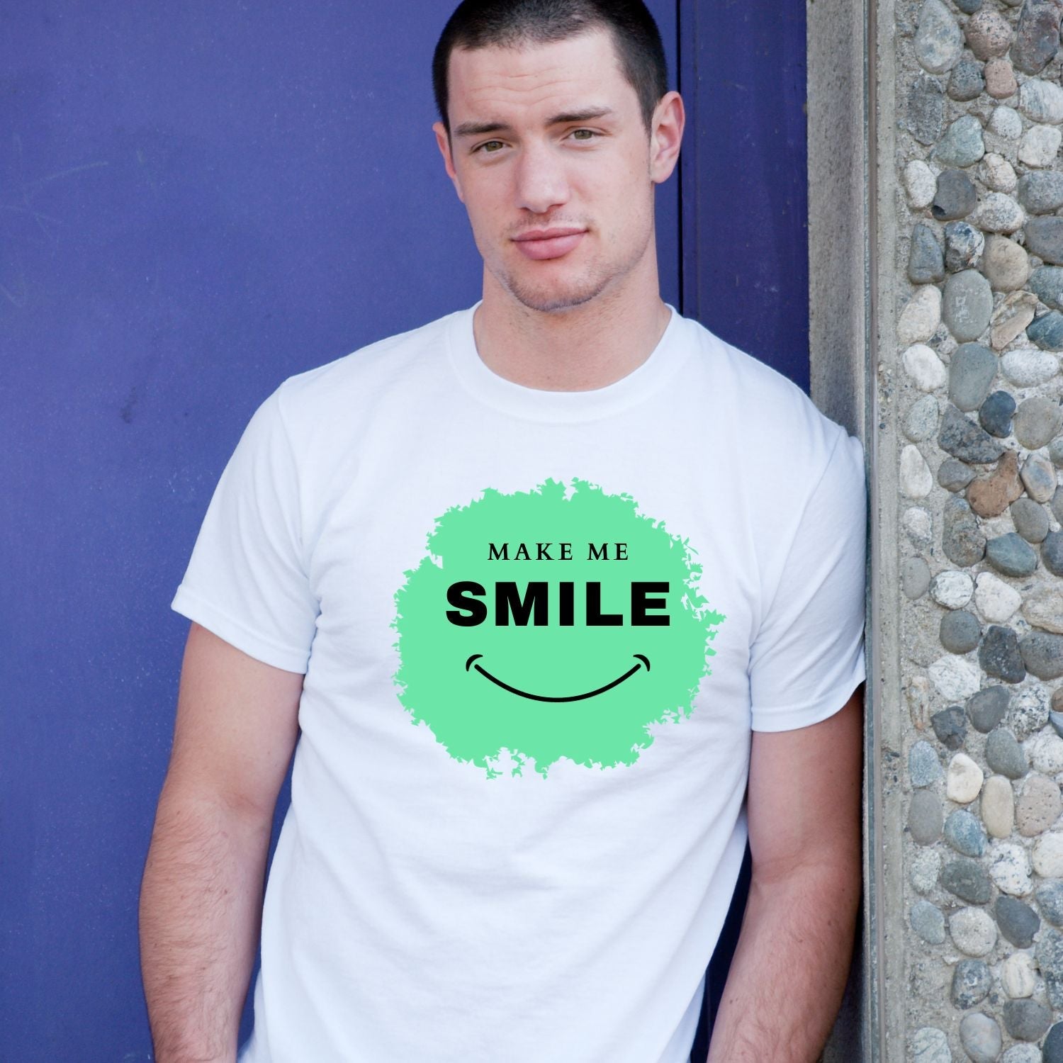 Tricou "make me smile" - Cadouri Personalizate