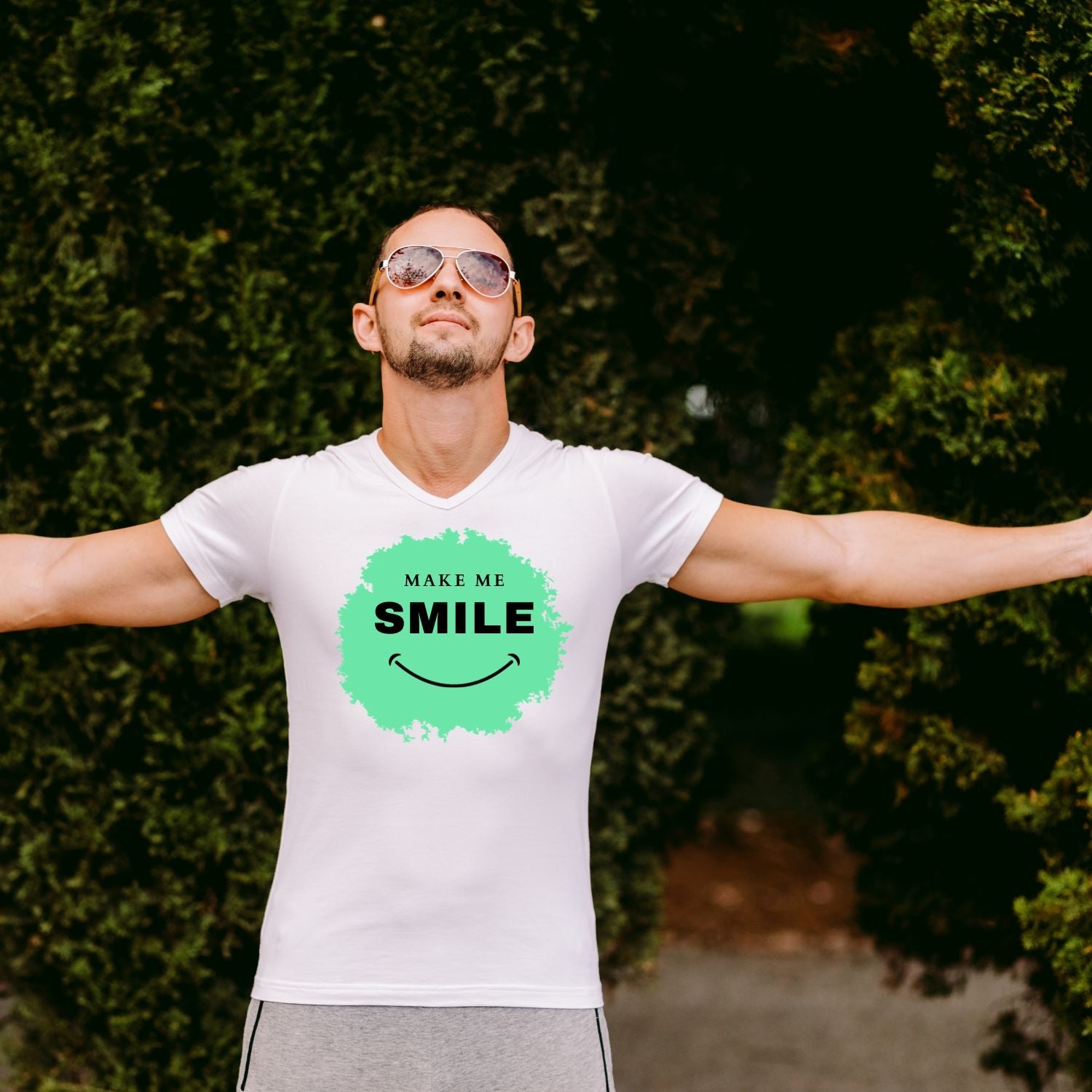 Tricou "make me smile" - Cadouri Personalizate