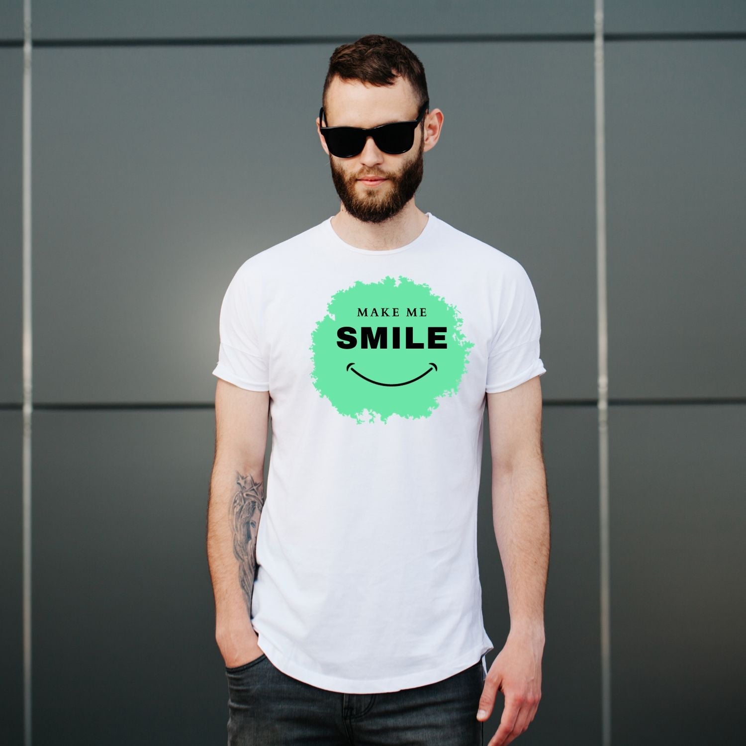 Tricou "make me smile" - Cadouri Personalizate