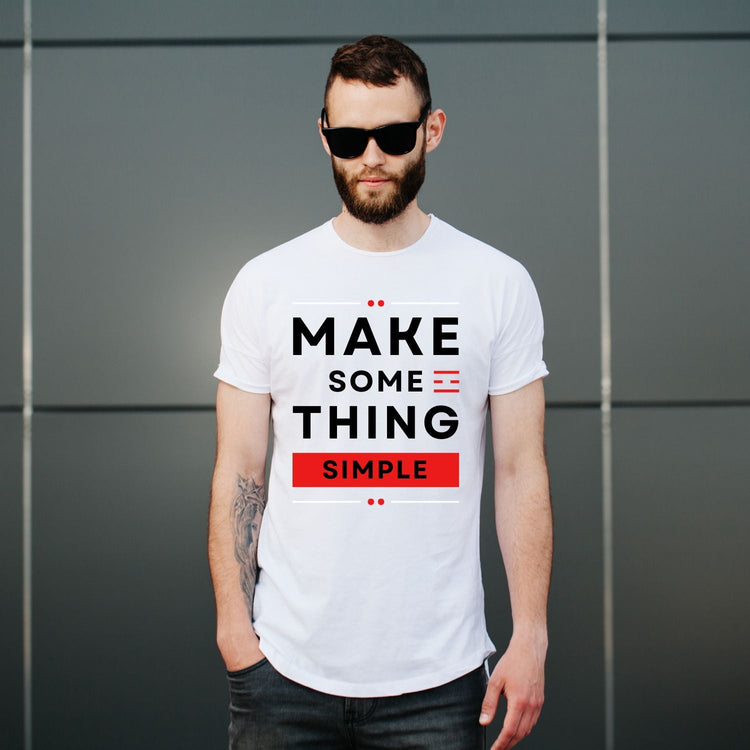 Tricou "make something simple" - Cadouri Personalizate