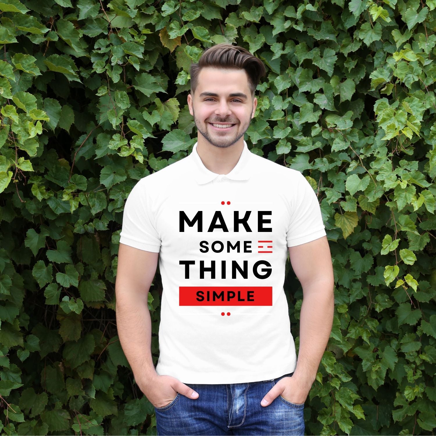 Tricou "make something simple" - Cadouri Personalizate