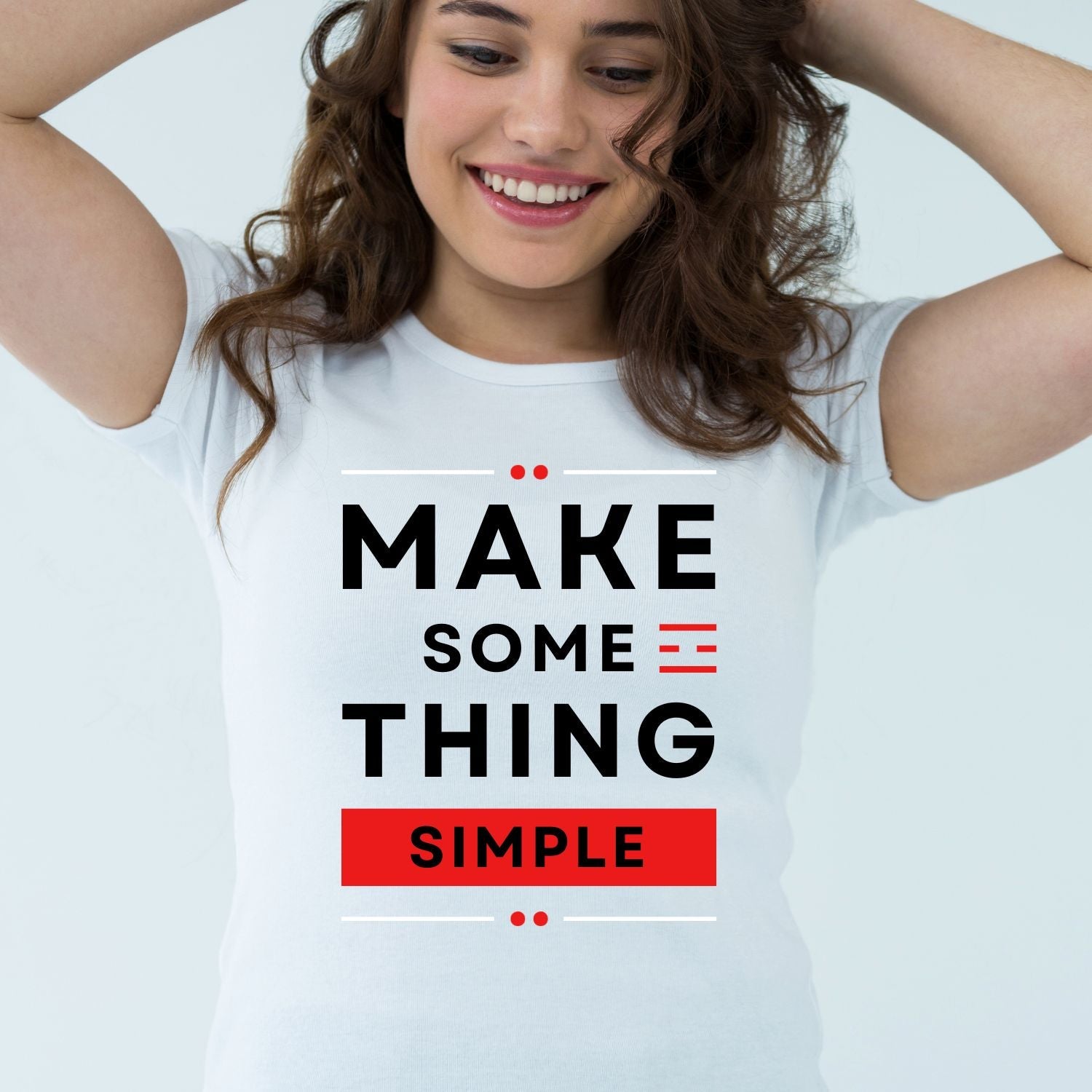 Tricou "make something simple" - Cadouri Personalizate