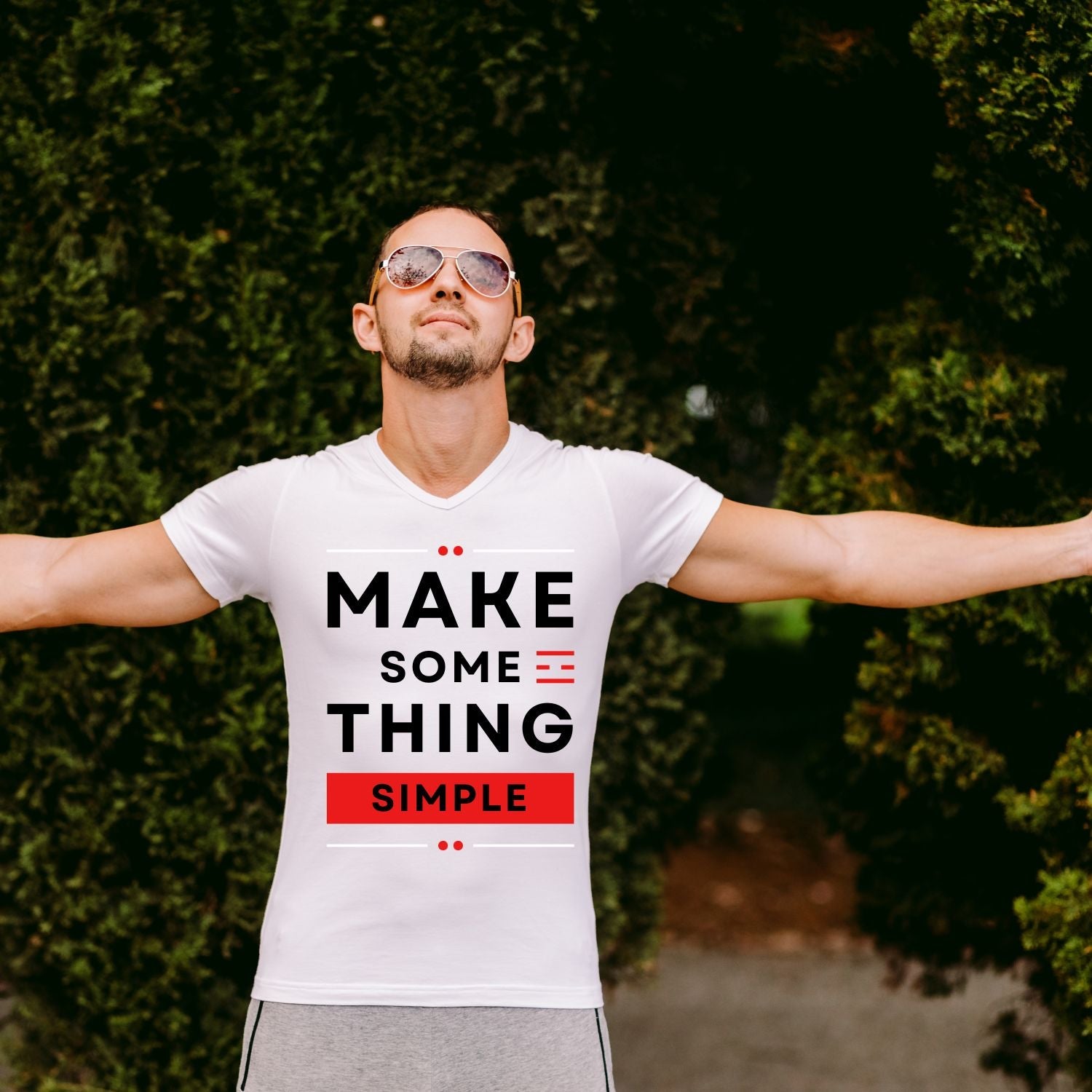 Tricou "make something simple" - Cadouri Personalizate