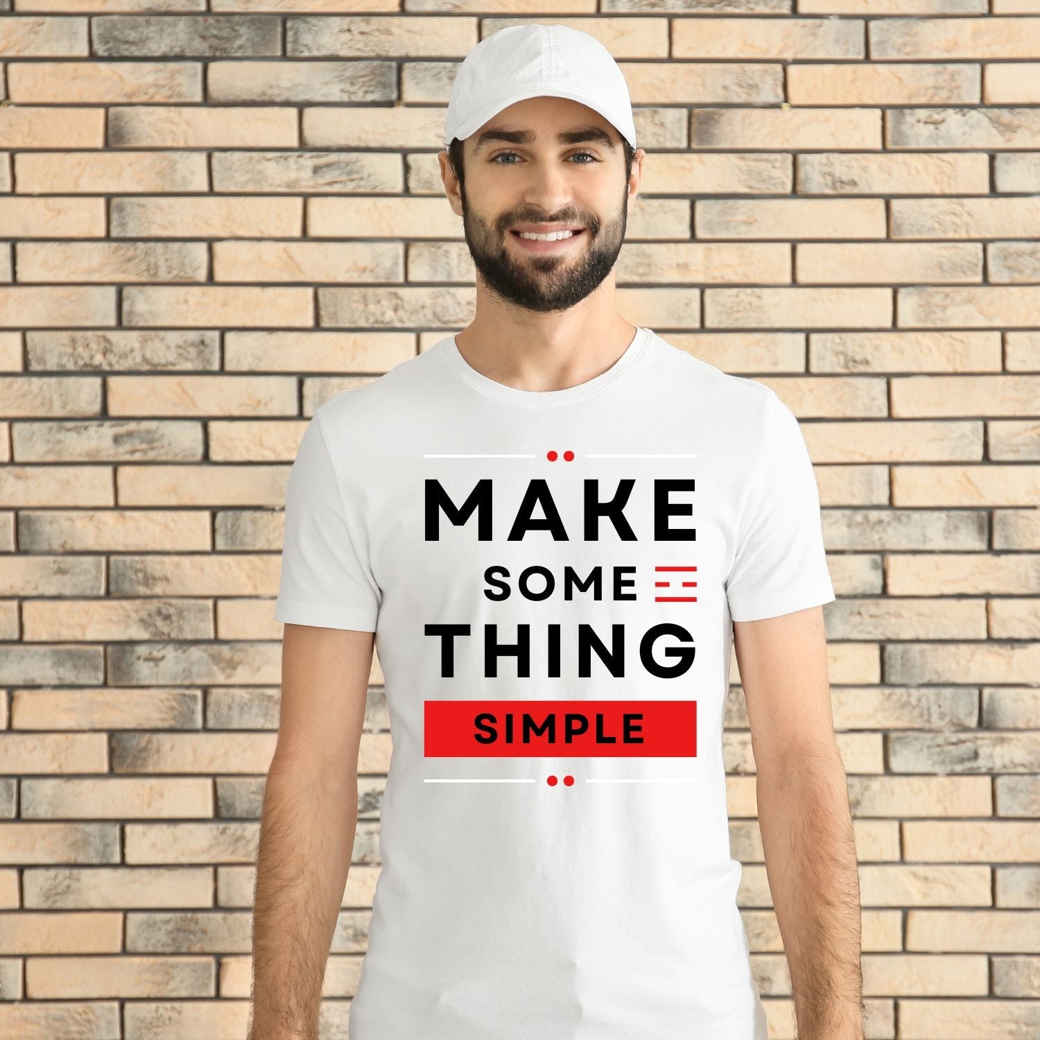 Tricou "make something simple" - Cadouri Personalizate