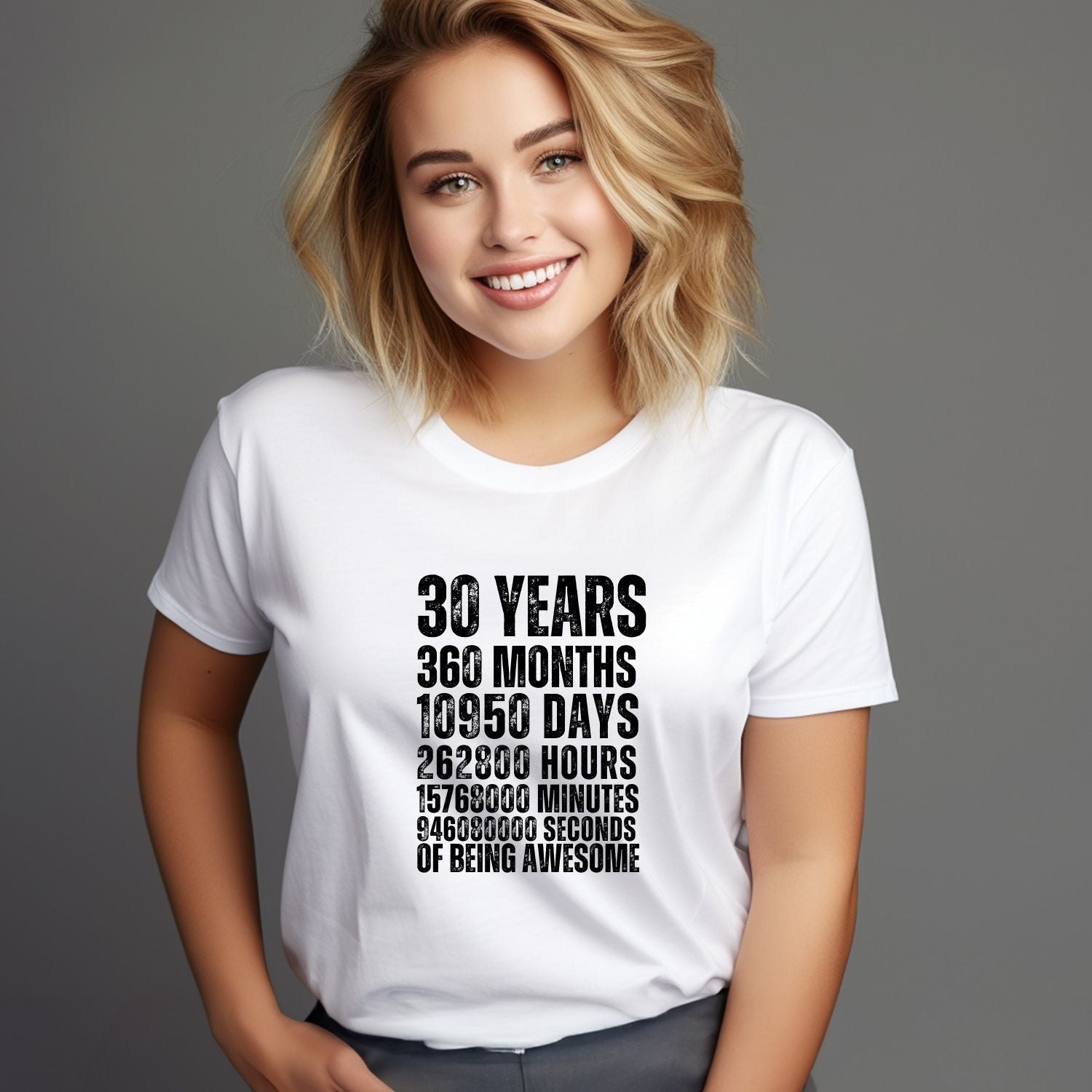 Tricou personalizat aniversare 30 ani - Cadouri Personalizate