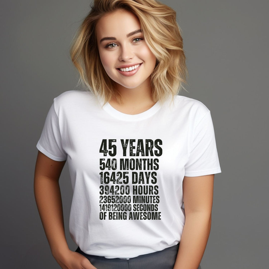 Tricou personalizat aniversare 45 ani - Cadouri Personalizate