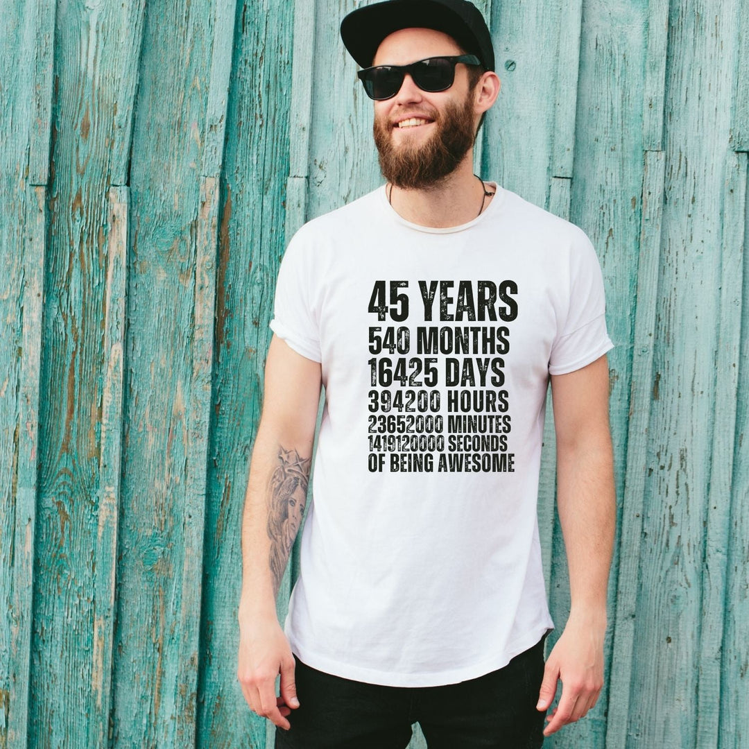 Tricou personalizat aniversare 45 ani - Cadouri Personalizate