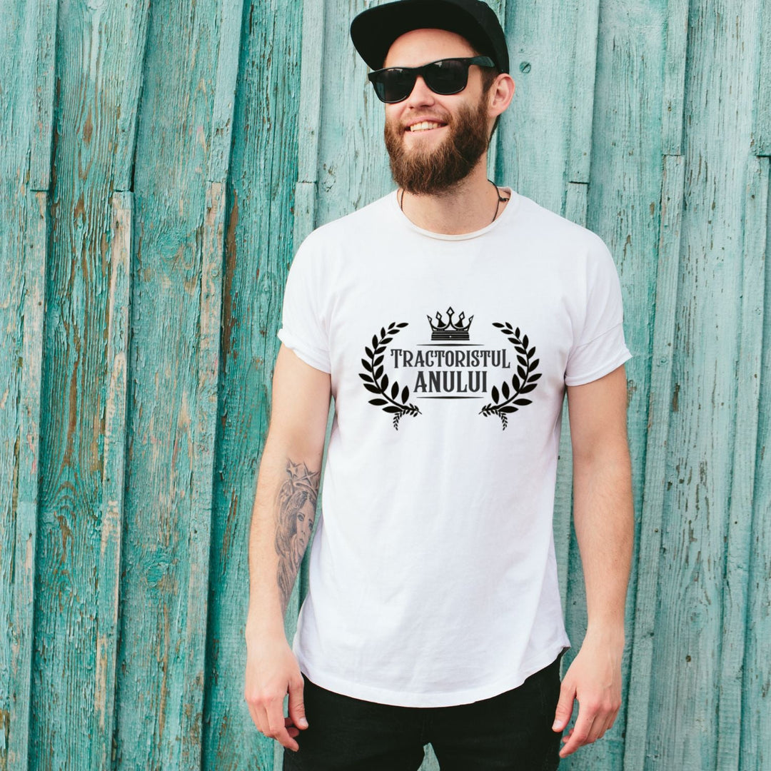 Tricou personalizat Tractoristul Anului - Cadouri Personalizate