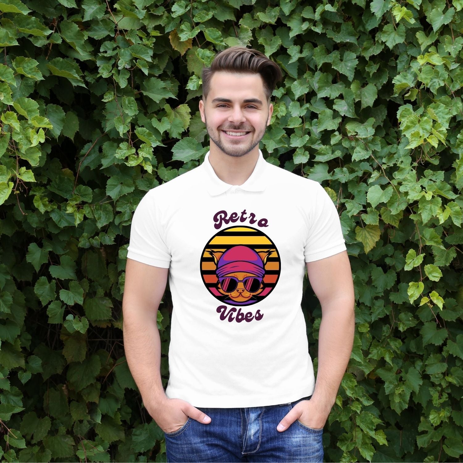 Tricou "retro vibes" - Cadouri Personalizate