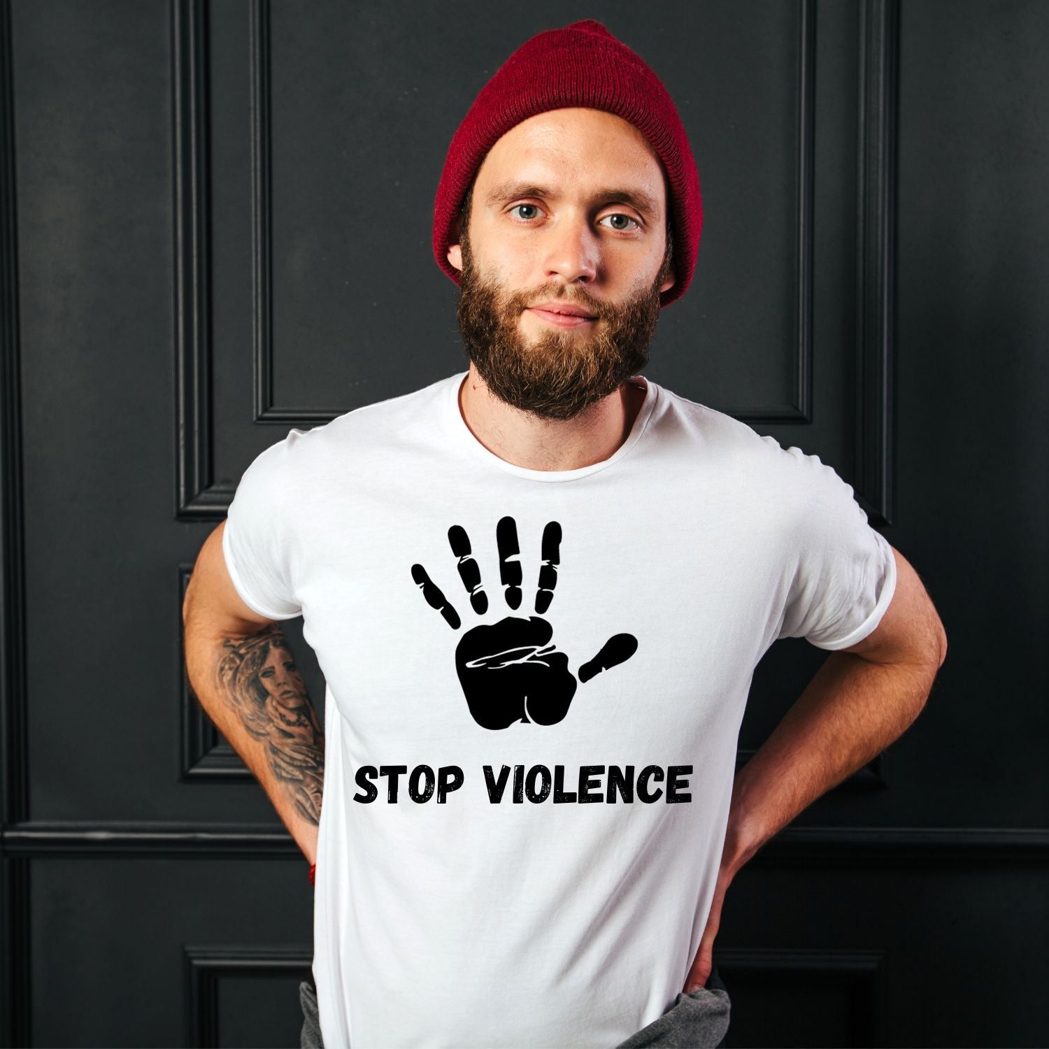 Tricou "stop violence" - Cadouri Personalizate