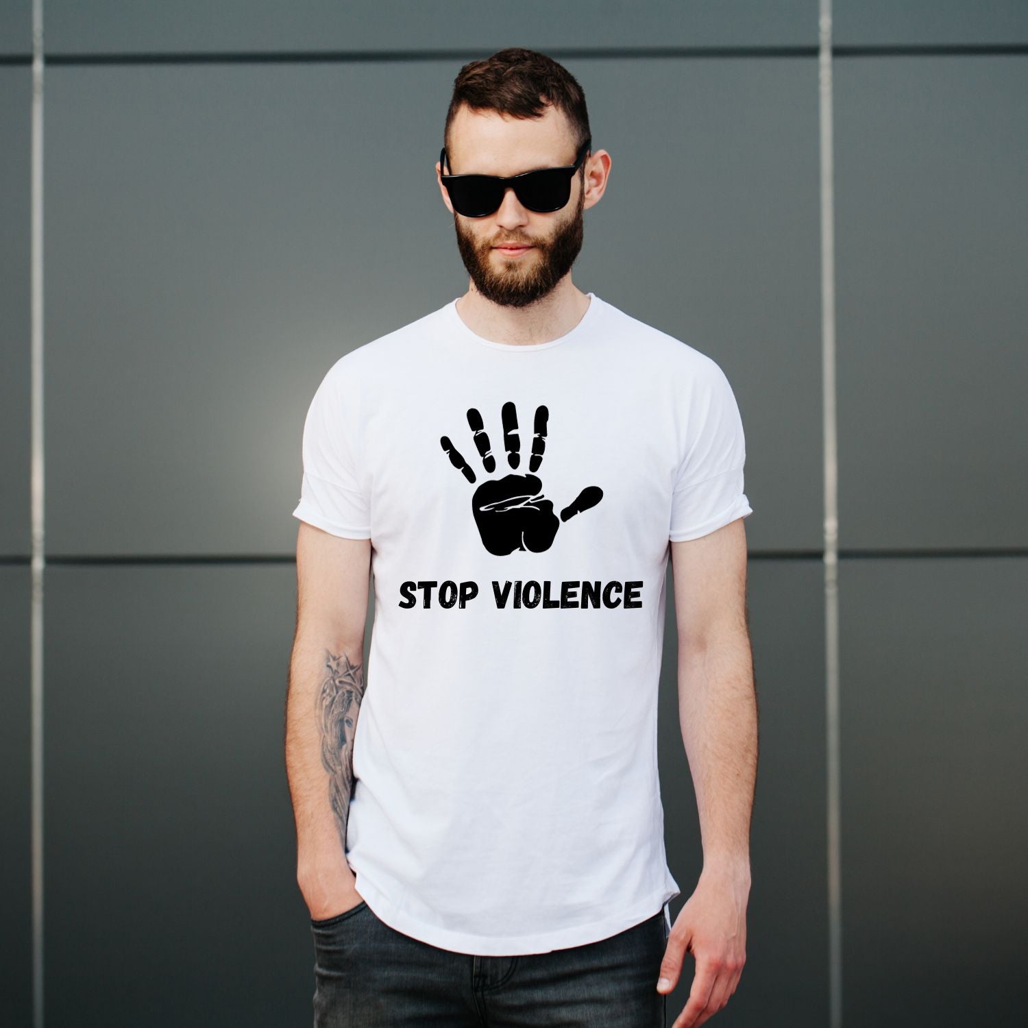 Tricou "stop violence" - Cadouri Personalizate