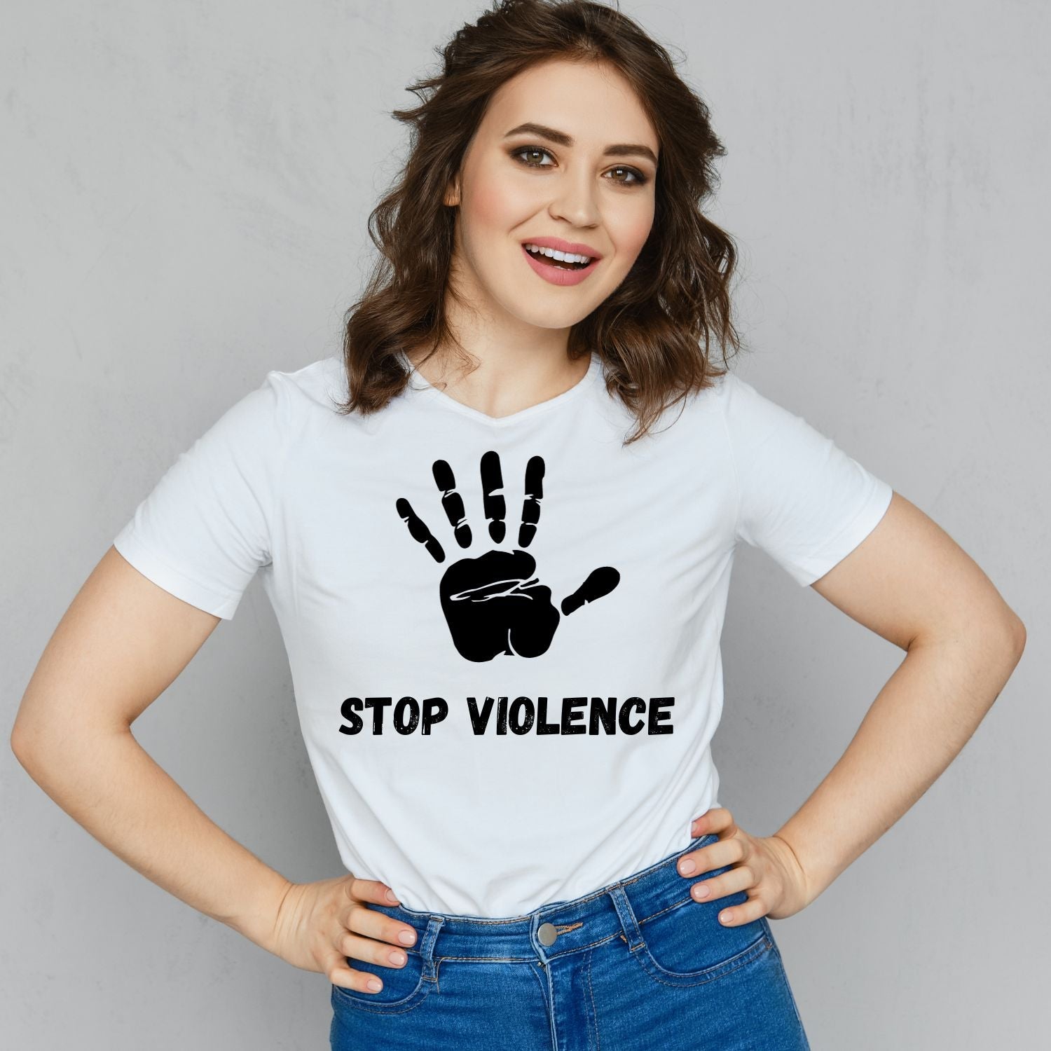 Tricou "stop violence" - Cadouri Personalizate
