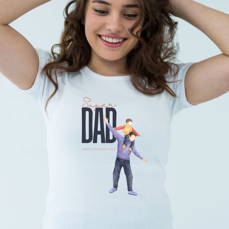 Tricou "super dad" - Cadouri Personalizate