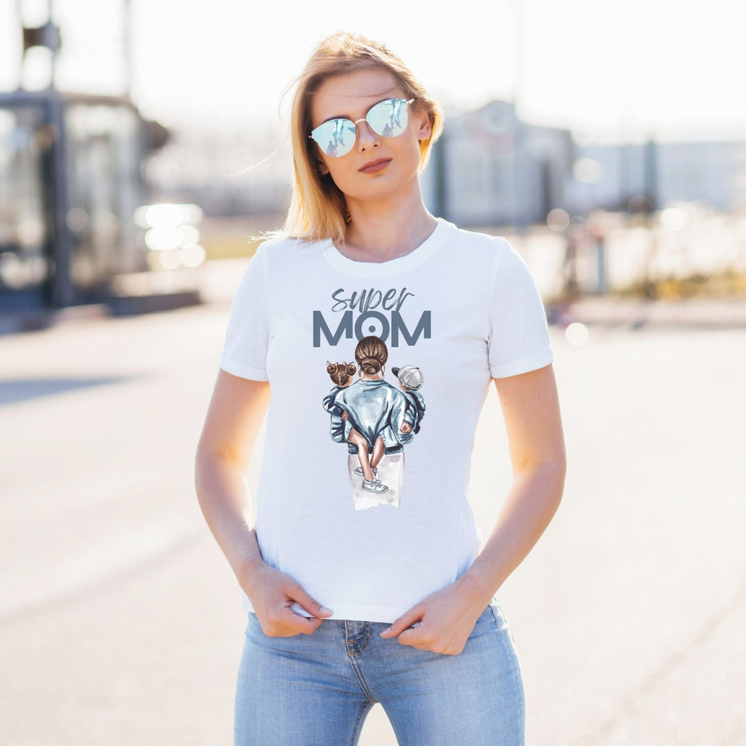 Tricou "super mom" - Cadouri Personalizate