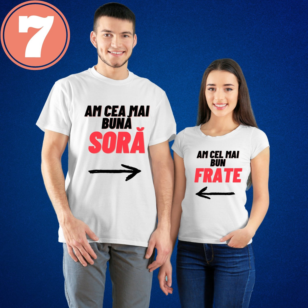 Tricouri cadou pentru frate sau soră - Cadouri Personalizate